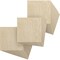 Ekena Millwork 15 3/4W x 15 3/4H x 3/8T Wood Hobby Boards, Birch, 25PK HBW16X16X375DBI - alternate 1